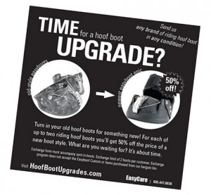 EasyCare hoof boot upgrade flyer