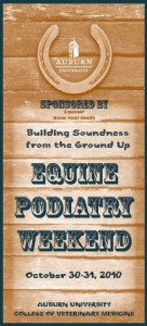 Equine Podiatry Seminar brochure cover